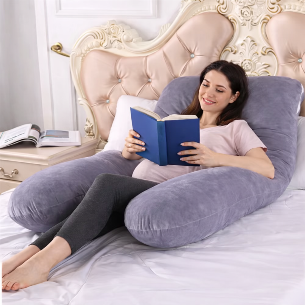 LiviaCare BumpComfort Pro™ – poduszka ciążowa (w kształcie litery U)