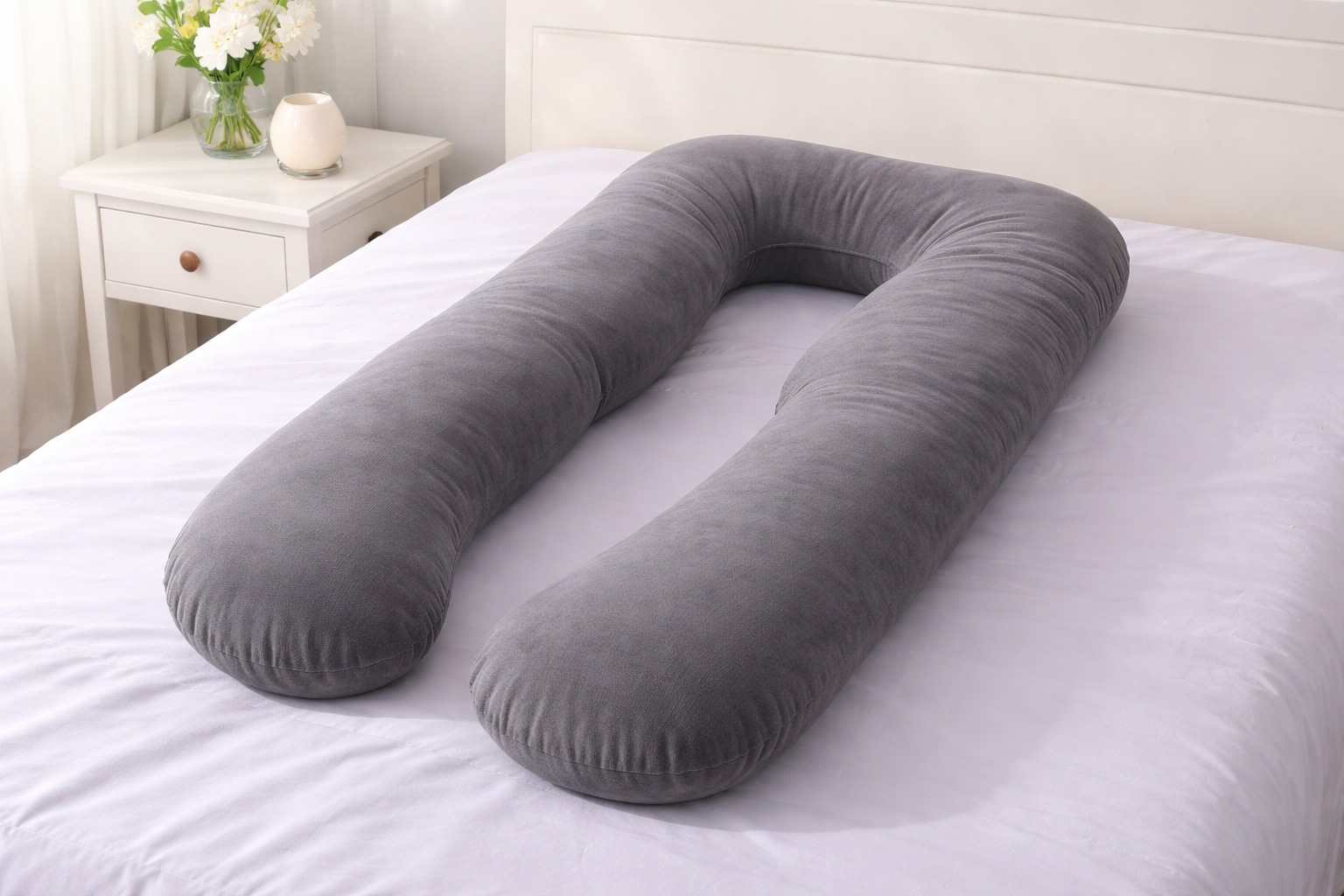 LiviaCare BumpComfort Pro™ – zwangerschapskussen (U-vorm)